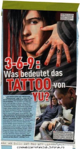 yu`s tatoo so..cum pare tatoo`ul lu` yu? numerele lui ๋�ADMIN๋�