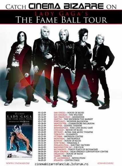 Cinema Bizarre And Lady Gaga - Cinema Bizarre on Tour with Lady Gaga - � News �